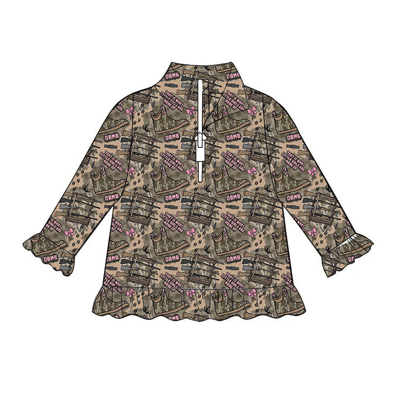 Exclusive Hunt/Fish Ruffle Quarter-Zip