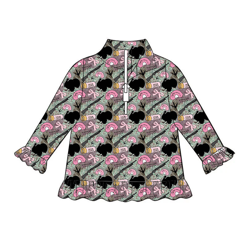 Exclusive Hunt/Fish Ruffle Quarter-Zip