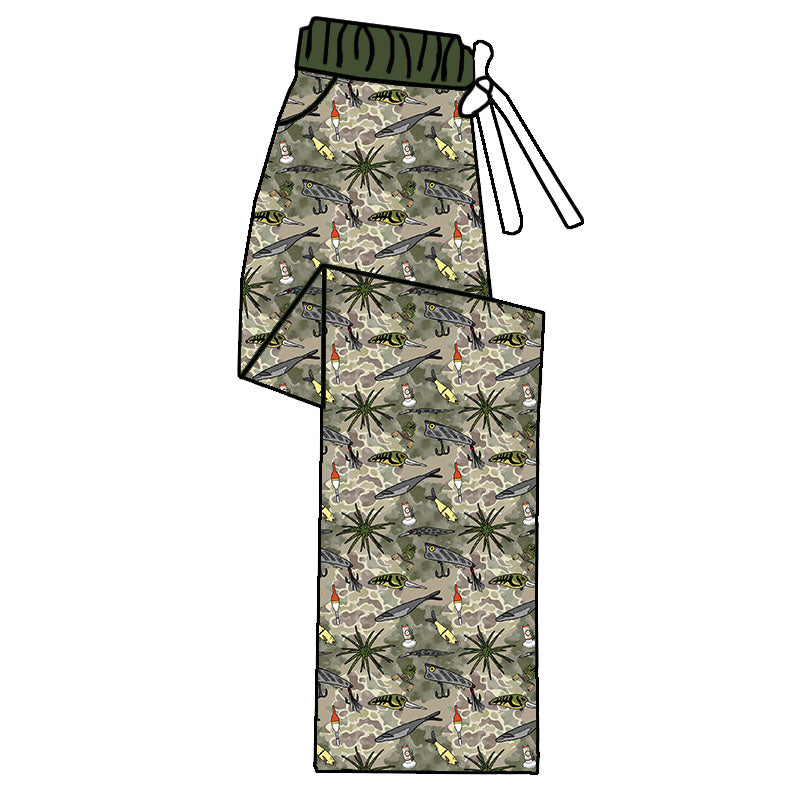 Exclusive Hunt/Fish Adult Wide Leg PJ Pants