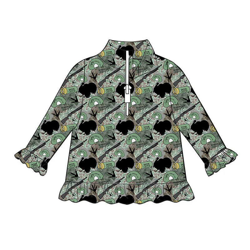 Exclusive Hunt/Fish Ruffle Quarter-Zip