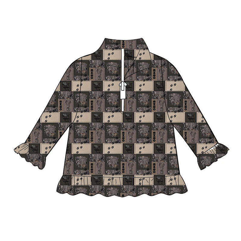 Exclusive Hunt/Fish Ruffle Quarter-Zip