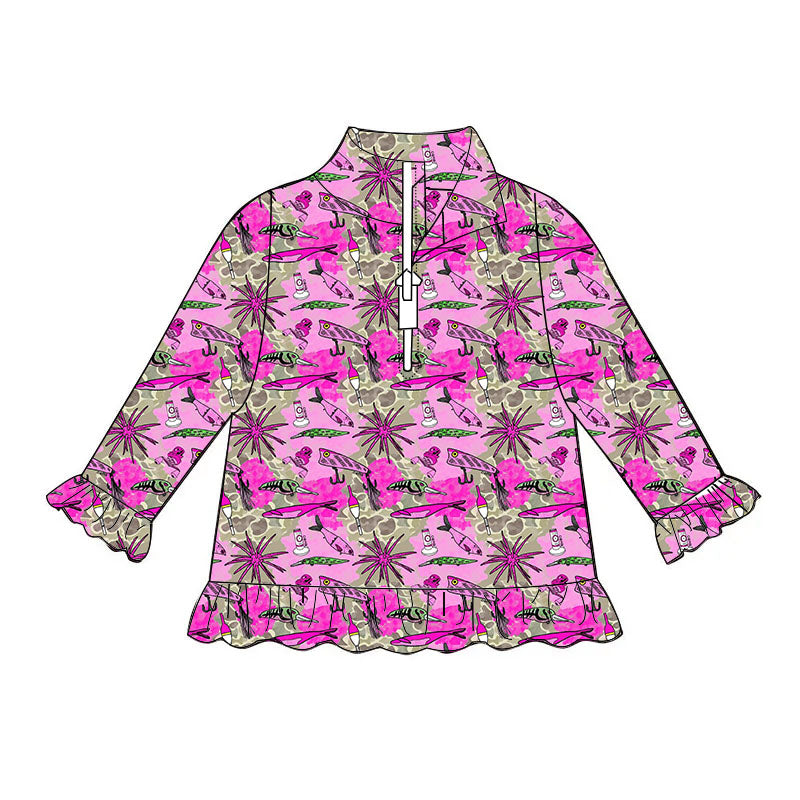 Exclusive Hunt/Fish Ruffle Quarter-Zip